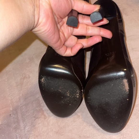 ✨Host Pick ✨ Gucci Leather Platform Booties Size 8.5 - Picture 9 of 11
